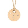 Collier Ginette NY Mini Milky Way Disc Or Rose