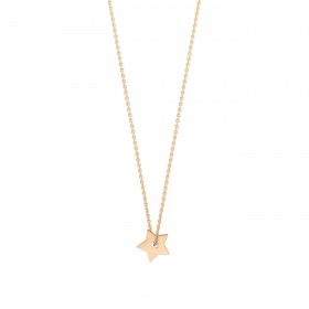 Collier Ginette NY Mini Open Star Or Rose