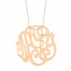 Collier Ginette NY Lace Monogramme Or Rose