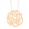 Collier Ginette NY Lace Monogramme Or Rose