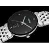 Montre Rado Florence Classic Diamonds Quartz Cadran Noir Bracelet Acier