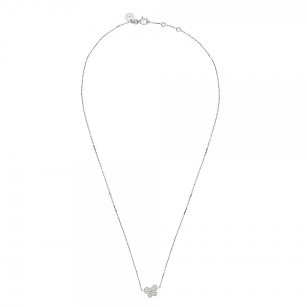 Collier Morganne Bello Or Blanc Et Diamants