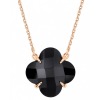 Collier Morganne Bello Victoria Onyx Or Rose