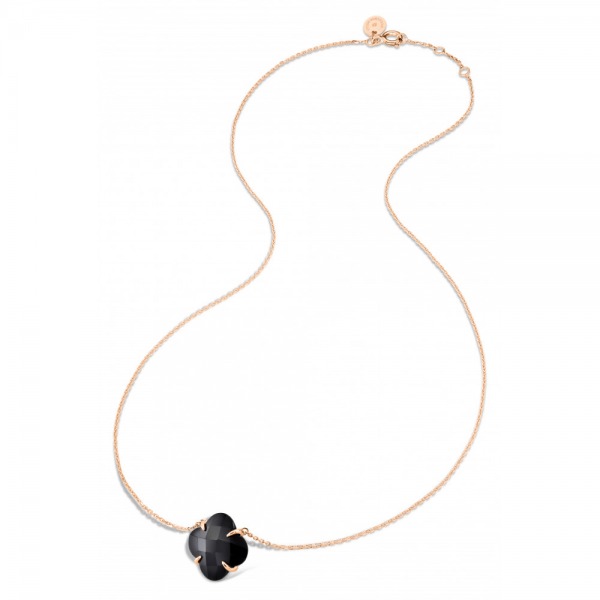 Collier Morganne Bello Victoria Onyx Or Rose