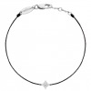 Bracelet REDLINE SHINY fil étoile avec 4 diamants Or Blanc