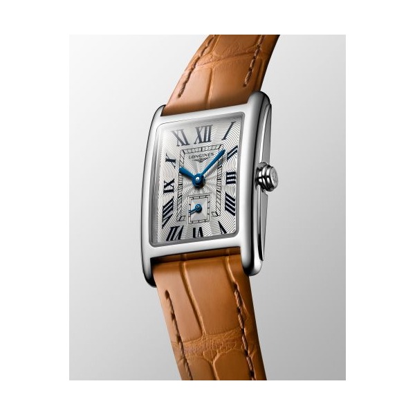 Montre Longines DolceVita Cadran Argenté Bracelet Cuir