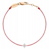 Bracelet REDLINE SHINY fil étoile avec 4 diamants or rose