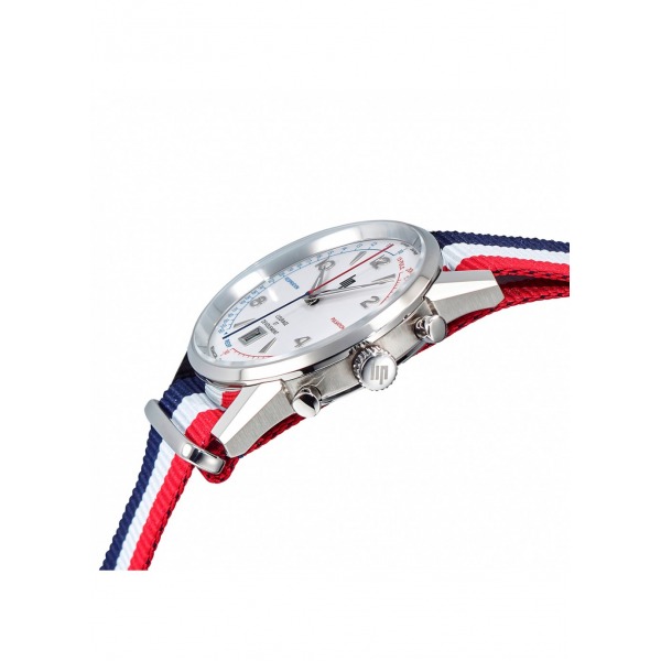 Montre LIP Homme Himalaya 40 mm Courage Bracelet Textile Tricolore