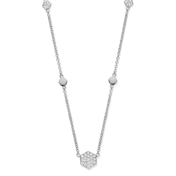 One More Eolo collier or blanc et diamants