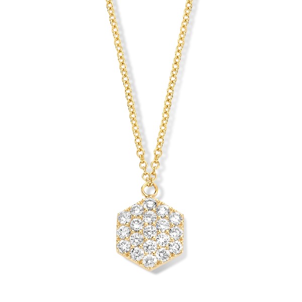 One More Eolo collier or jaune et diamants