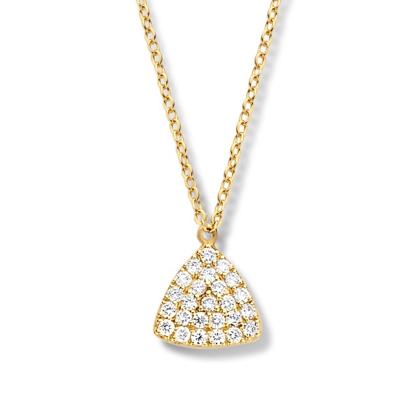 One More Eolo collier or jaune et diamants