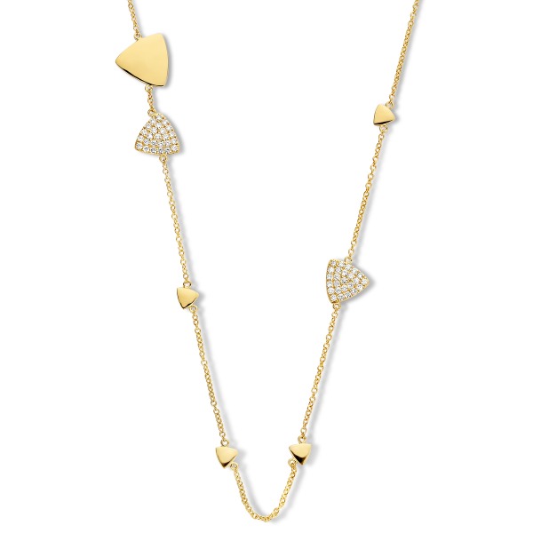 One More Eolo collier or jaune et diamants