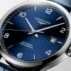 Montre Longines Record 40mm Cadran Bleu Bracelet Cuir