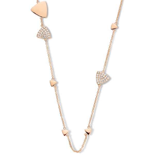 One More Eolo collier or rose et diamants