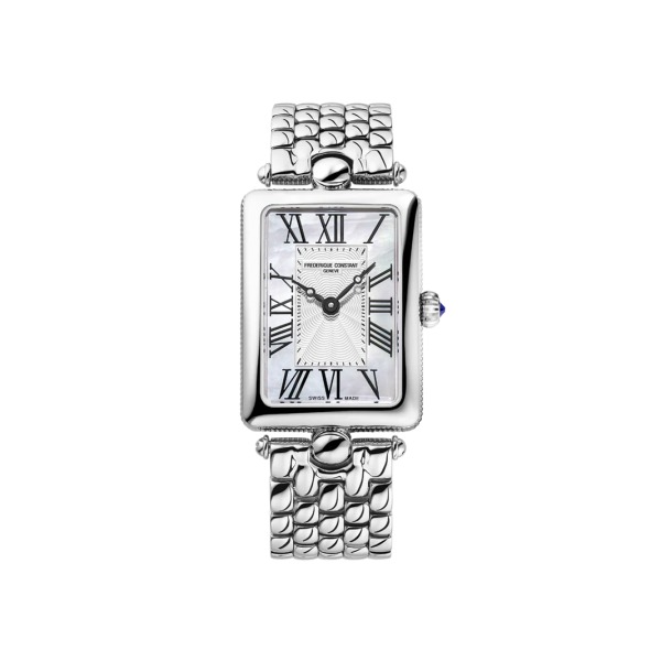 Montre Frederique Constant Classics Art Déco Carrée Bracelet Acier