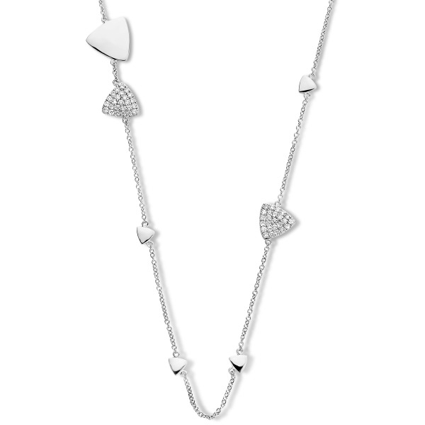 One More Eolo collier or blanc et diamants