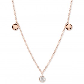 One More Eolo collier or rose et diamants