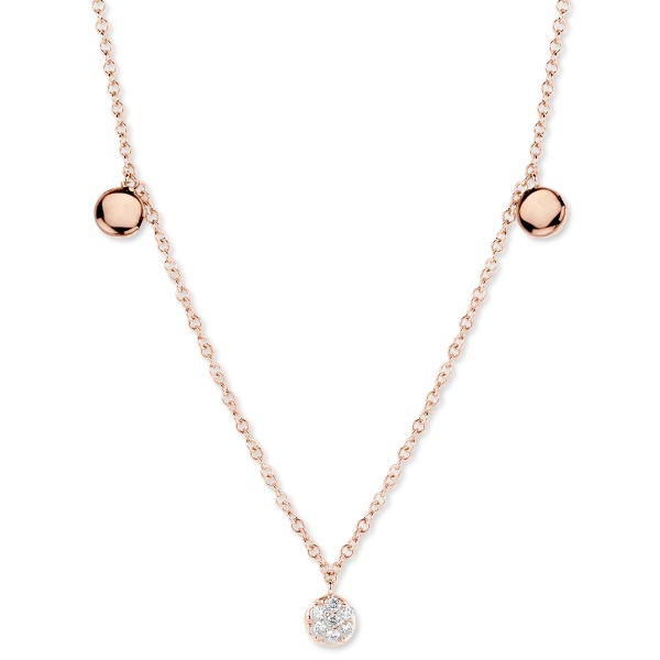 One More Eolo collier or rose et diamants