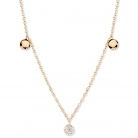 One More Eolo collier or jaune et diamants