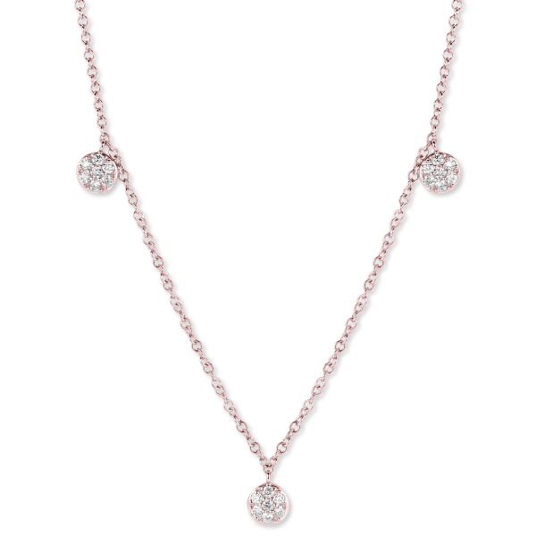 One More Eolo collier or rose et diamants