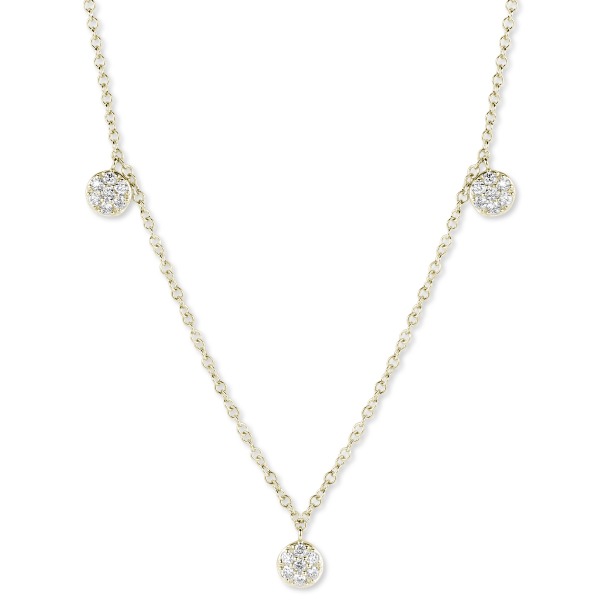 One More Eolo collier or jaune et diamants