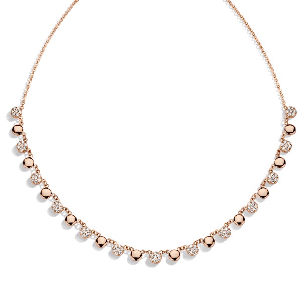 One More Eolo collier or rose et diamants
