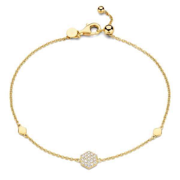 One More Eolo bracelet or jaune et diamants