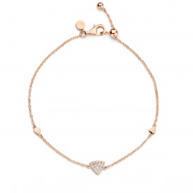 One More Eolo bracelet or rose et diamants