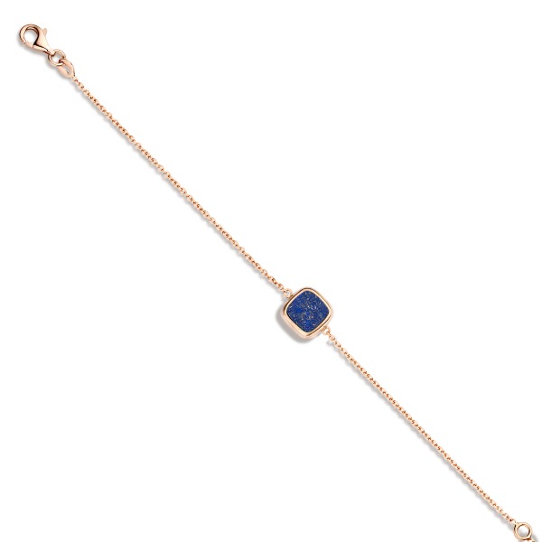 One More Eolo bracelet or rose et lapis lazuli