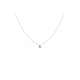 Collier La Brune & La Blonde 360° Diamant Cœur 0.30 carat or blanc