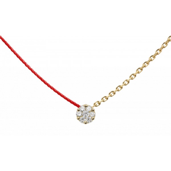 Collier Redline ILLUSION  Diamant 0.05 ct Or Jaune