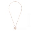 Collier Dinh Van Double Coeurs R15 Or Rose & Diamants