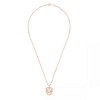 Collier Dinh Van Double Coeurs R15 Or Rose & Diamants
