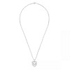Collier Dinh Van Double Coeurs R15 Or Blanc & Diamants