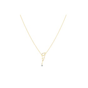Collier La Brune & La Blonde POP Coup de foudre Diamant 0.07 carat or jaune