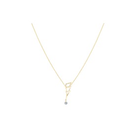 Collier La Brune & La Blonde POP Coup de foudre Diamant 0.12 carat or jaune