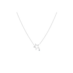 Collier La Brune & La Blonde POP Mon étoile Diamant 0.07 carat or blanc