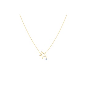 Collier La Brune & La Blonde POP Mon étoile Diamant 0.07 carat or jaune