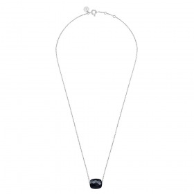Collier Morganne Bello Friandise Coussin Chaîne Or Blanc Onyx