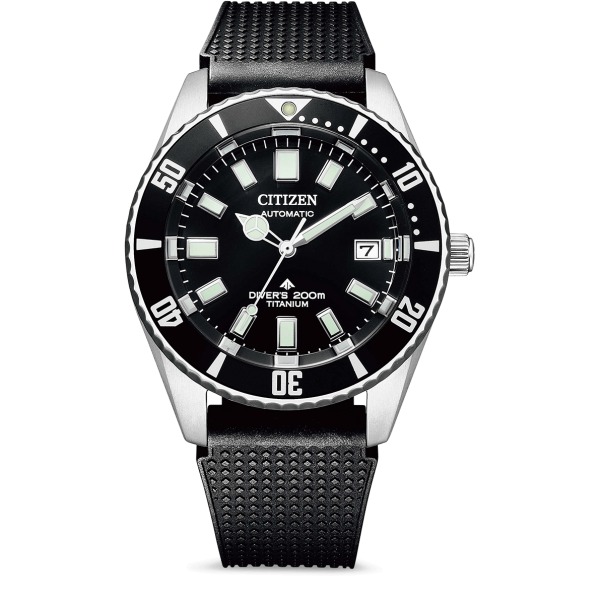 Montre CITIZEN Diver's cadran noir bracelet caoutchouc noir