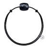 Bracelet Morganne Bello Friandise Coussin Cordon Noir Onyx