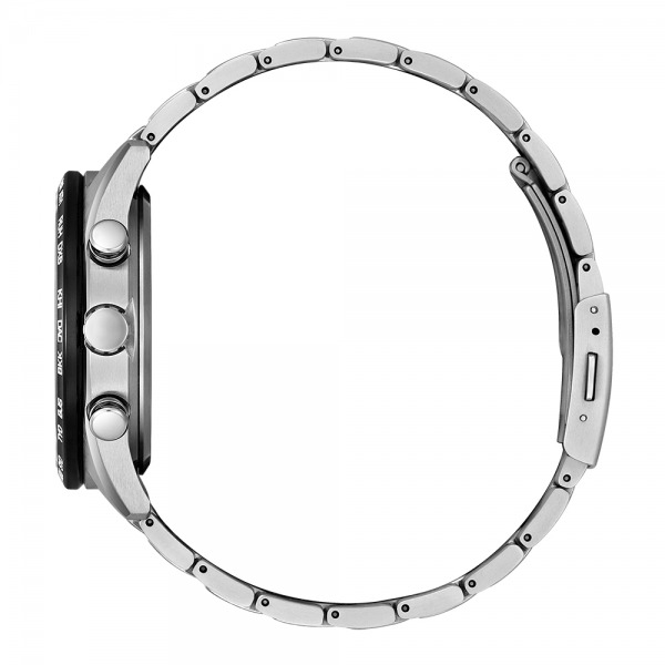 Montre CITIZEN Eco-drive cadran noir bracelet acier