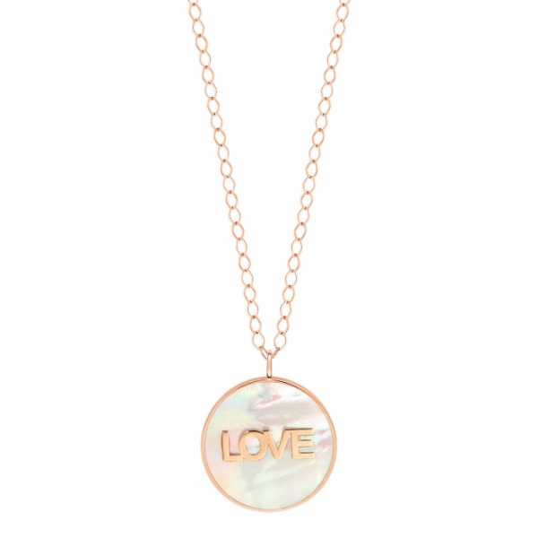 Collier Ginette NY Jumbo Ever Love Mop Disc On Chain