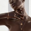 Collier Ginette NY Single Picture Jasper Or Rose