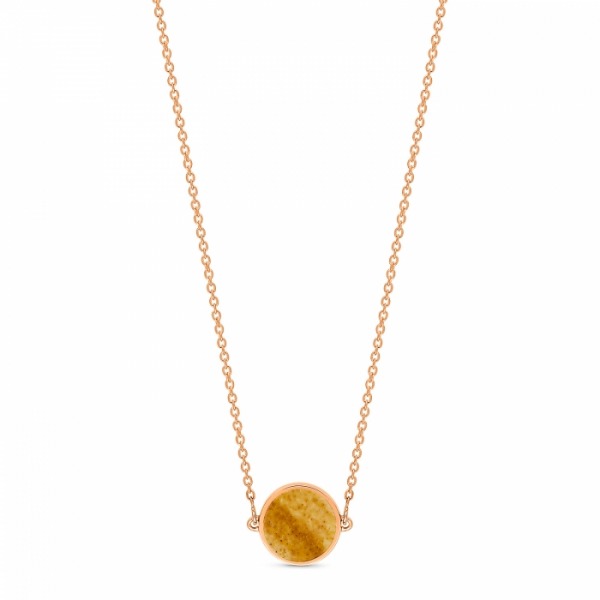 Collier Ginette NY Mini Ever Picture Jasper Disc On Chain