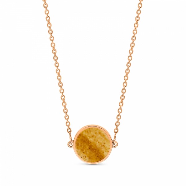 Collier Ginette NY Mini Ever Picture Jasper Disc On Chain