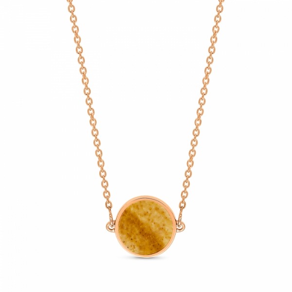 Collier Ginette NY Mini Ever Picture Jasper Disc On Chain