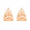 Boucles d'Oreille Ginette NY Palms Hoops Or Rose