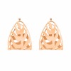 Boucles d'Oreille Ginette NY Palms Hoops Or Rose