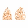 Boucles d'Oreille Ginette NY Palms Hoops Or Rose